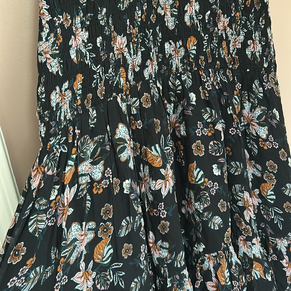 Veronica Beard Gabi Floral Smocked Dress Black Size 2 (XS) - Picture 9 of 13